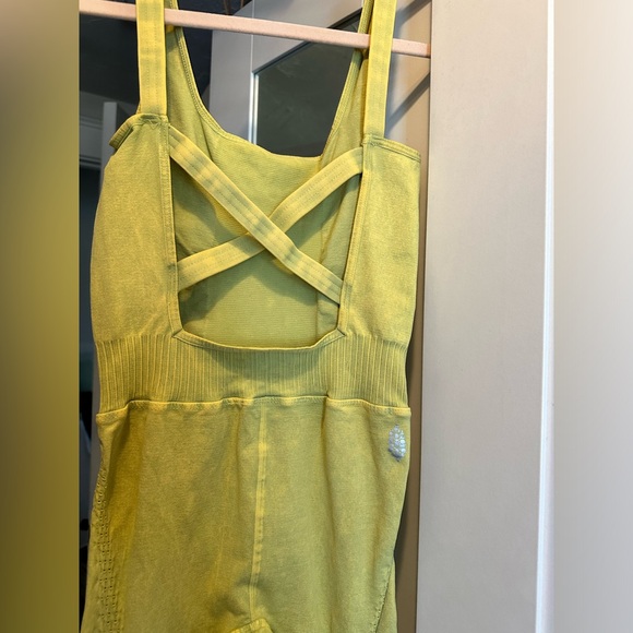 NWOT RARE SOLD OUT COLOR Free People Movement Good Karma Onesie-Pineapple Punch - Picture 15 of 15